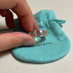 Tiffany & Co Paloma Picasso Groove Ring, Sterling Silver, Size 10.5